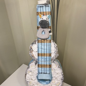 Gitár pelenkatorta, 4-8 kg pelenkatorony, babaváró csomag - játék & sport - babalátogató ajándékcsomag - Meska.hu