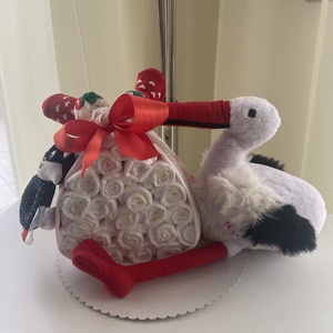 �Gólya hozzapelenkatorta, pelenkatorony, 4-8 kg babaváró csomag - játék & sport - Meska.hu