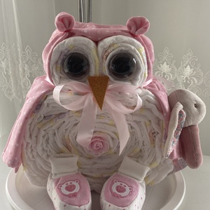 Bagoly Pelenkatorta, pelenkatorony, babaváró csomag - játék & sport - Meska.hu