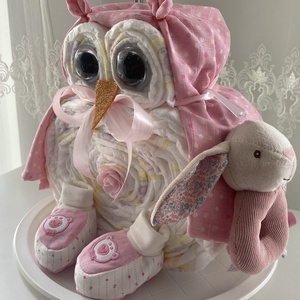 Bagoly Pelenkatorta, pelenkatorony, babaváró csomag - játék & sport - Meska.hu