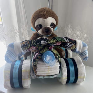 Lajhár Quad   autó pelenkatorta, 2-5 kg pelenkatorony, babaváró csomag - játék & sport - Meska.hu