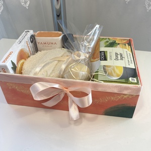 Narancsos  kényeztető  csomag, szett  - szépségápolás - kozmetikai ajándékcsomag - Meska.hu