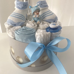 Baba box,  pelenkatorta 5-9kg, pelenka doboz, babaváró csomag - játék & sport - Meska.hu
