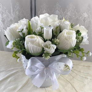 Fehér rózsa virágbox, Otthon & Lakás, Dekoráció, Virágdísz és tartó, Virágbox, virágdoboz, Virágkötés, MESKA