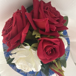 Rózsa virágcsokor, örökcsokor - otthon & lakás - dekoráció - virágdísz és tartó - csokor & virágdísz - Meska.hu