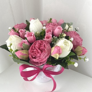 Rózsa  virág csokor - otthon & életmód - dekoráció - Meska.hu