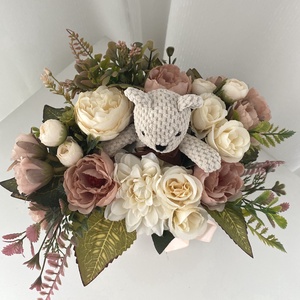 Maci rózsával Örökcsokor, virág csokor - otthon & életmód - dekoráció - Meska.hu