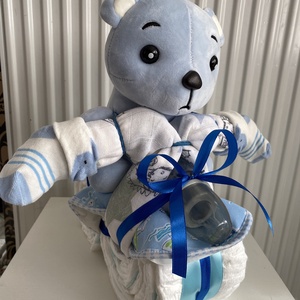 Motoros  pelenkatorta, 4-8 kg pelenkatorony, babaváró csomag - játék & sport - Meska.hu