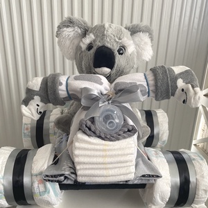 Koala maci Quad   autó pelenkatorta, 2-5 kg pelenkatorony, babaváró csomag - játék & sport - Meska.hu