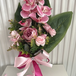 Orchidea kézi virágcsokor - otthon & életmód - dekoráció - Meska.hu