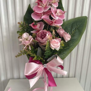 Orchidea kézi virágcsokor - otthon & életmód - dekoráció - Meska.hu