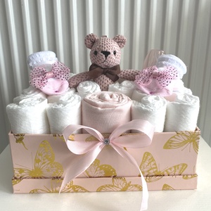 Kisasszony pelenkatorta , 4-8 kg pelenkatorony, babaváró csomag - Meska.hu