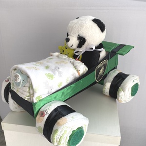 Lamborghini  autó pelenkatorta, 2-5 kg pelenkatorony, babaváró csomag - játék & sport - babalátogató ajándékcsomag - Meska.hu