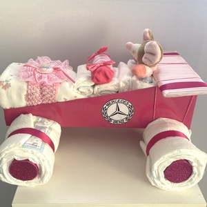 Mercédesz autó pelenkatorta,2-5 kg pelenkatorony, babaváró csomag - játék & sport - Meska.hu