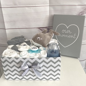 Baba box,  pelenkatorta 2-5 kg, pelenka doboz, babaváró csomag - játék & sport - babalátogató ajándékcsomag - Meska.hu
