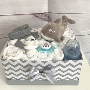Baba box,  pelenkatorta 2-5 kg, pelenka doboz, babaváró csomag - játék & sport - babalátogató ajándékcsomag - Meska.hu