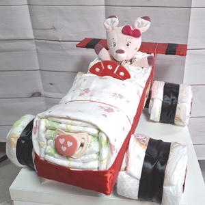 Ferrari autó pelenkatorta, 2-5 kg pelenkatorony, babaváró csomag - játék & sport - babalátogató ajándékcsomag - Meska.hu