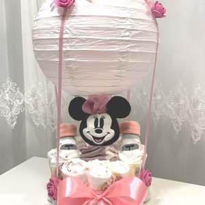 Mickey hőlégballon pelenkatorta 2-5 kg, pelenkatorony, babaváró csomag, Játék & Sport, Babalátogató ajándékcsomag, Mindenmás, MESKA