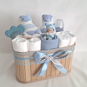 Tipegő baba box, pelenkatorta 4-8kg pelenkatorony, babaváró csomag - Meska.hu