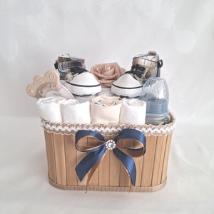 Kis cipő baba box, pelenkatorta 4-8kg pelenkatorony, babaváró csomag, Játék & Sport, Babalátogató ajándékcsomag, Mindenmás, MESKA