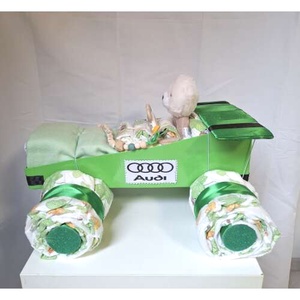 Audi autó pelenkatorta, 3-6kg pelenkatorony, babaváró csomag, Játék & Sport, Babalátogató ajándékcsomag, Mindenmás, MESKA