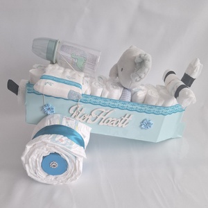 Elefánt repülő pelenkatorta, 4-8kg pelenkatorony, babaváró csomag, Játék & Sport, Babalátogató ajándékcsomag, Mindenmás, MESKA