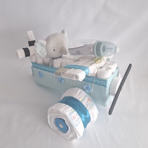 Elefánt repülő pelenkatorta, 4-8kg pelenkatorony, babaváró csomag, kelengye - játék & sport - babalátogató ajándékcsomag - Meska.hu