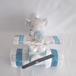Elefánt repülő pelenkatorta, 4-8kg pelenkatorony, babaváró csomag, kelengye - játék & sport - babalátogató ajándékcsomag - Meska.hu