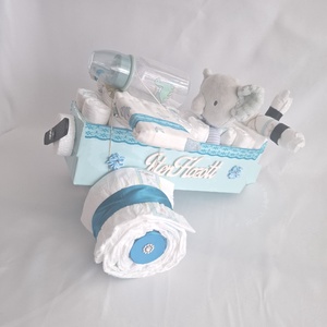 Elefánt repülő pelenkatorta, 4-8kg pelenkatorony, babaváró csomag, kelengye - játék & sport - babalátogató ajándékcsomag - Meska.hu
