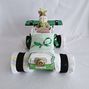 Lamborghini autó pelenkatorta, 2-5 kg pelenkatorony, babaváró csomag, Játék & Sport, Babalátogató ajándékcsomag, Mindenmás, MESKA