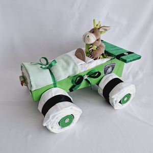 Lamborghini autó pelenkatorta, 2-5 kg pelenkatorony, babaváró csomag - játék & sport - babalátogató ajándékcsomag - Meska.hu