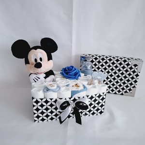 Mickey pelenkatorta 4-8kg, pelenkatorony, babaváró csomag - játék & sport - babalátogató ajándékcsomag - Meska.hu