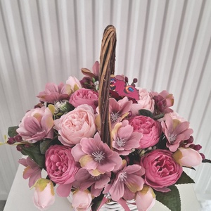 Orchidea  virágbox, virágcsokor asztaldísz, virágdoboz , virágbox - otthon & életmód - dekoráció - virágdísz és tartó - virágbox, virágdoboz - Meska.hu