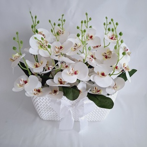 Fehér orchidea csokor táska, doboz, box , kosár, ajándék, Otthon & Életmód, Dekoráció, Virágdísz és tartó, Virágbox, virágdoboz, Virágkötés, MESKA