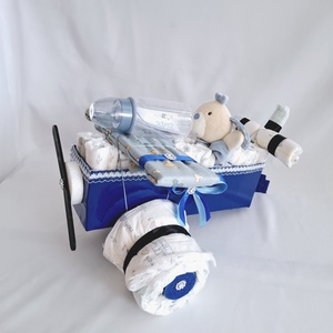 Maci repülő pelenkatorta, 2-5kg pelenkatorony, babaváró csomag, Játék & Sport, Babalátogató ajándékcsomag, Mindenmás, MESKA