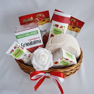Gránátalma kényeztető csomag, kozmetikai csomag, spa, illatszer csomag - szépségápolás - kozmetikai ajándékcsomag - Meska.hu