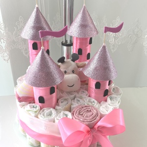 Vár, erőd  Pelenkatorta, 3-6kg pelenkatorony, babaváró csomag - játék & sport - babalátogató ajándékcsomag - Meska.hu