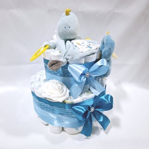 Dino baba box, pelenkatorta 4-8kg pelenkatorony, babaváró csomag - játék & sport - babalátogató ajándékcsomag - Meska.hu