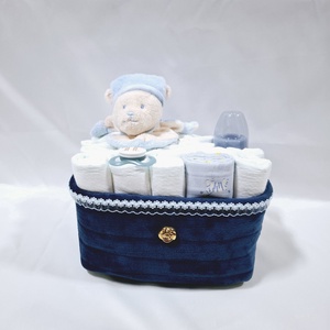 Mackó baba box, pelenkatorta 4-8kg pelenkatorony, babaváró csomag, Játék & Sport, Babalátogató ajándékcsomag, Mindenmás, MESKA