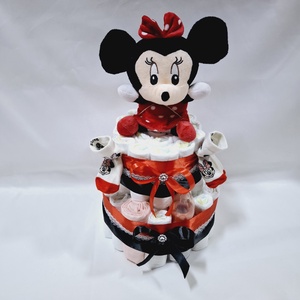 Mickey Minnie egér pelenkatorta, 4-8 kg pelenkatorony, babaváró csomag, kelengye - játék & sport - babalátogató ajándékcsomag - Meska.hu