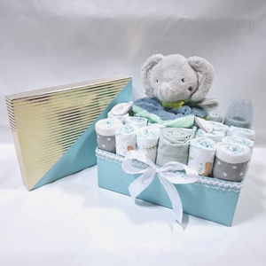 Kis elefánt baba box ,pelenkatorta 6-10kg,  pelenkatorony, babaváró csomag, kelengye - játék & sport - babalátogató ajándékcsomag - Meska.hu