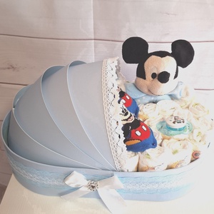 Mickey bölcső pelenkatprta 2-5kg, pelenkatorony, babaváró csomag, Játék & Sport, Babalátogató ajándékcsomag, Mindenmás, MESKA