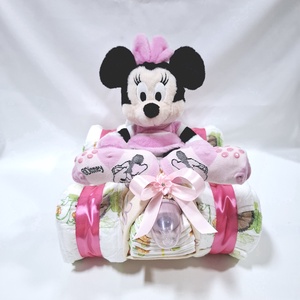 Minnie Quad autó pelenkatorta, 3-6 kg pelenkatorony, babaváró csomag, kelengye, Játék & Sport, Babalátogató ajándékcsomag, Mindenmás, MESKA