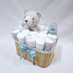 Maci pelenkatorony, pelenkatorta babaváró csomag 4-8kg - játék & sport - babalátogató ajándékcsomag - Meska.hu