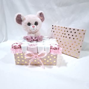 Cica pelenkatorta , 2-5 kg pelenkatorony, babaváró csomag, kelengye - játék & sport - babalátogató ajándékcsomag - Meska.hu