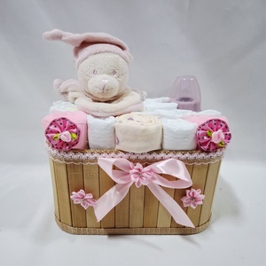 Maci  baba box, pelenkatorta 2-5 kg pelenka doboz, babaváró csomag, Játék & Sport, Babalátogató ajándékcsomag, Mindenmás, MESKA