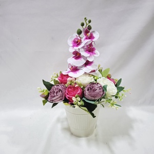 Orchidearózsa virágbox, virágcsokor asztaldísz, virágdoboz ,kaspó, Otthon & Életmód, Dekoráció, Virágdísz és tartó, Virágbox, virágdoboz, Virágkötés, MESKA