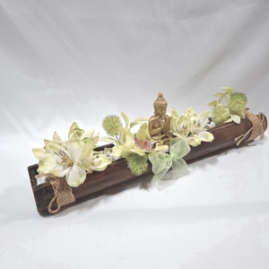 Buddha orchideák között virágcsokor, virágdoboz, örökcsokor, kézikosár, ajándék (édességgel) - otthon & életmód - dekoráció - virágdísz és tartó - csokor & virágdísz - Meska.hu