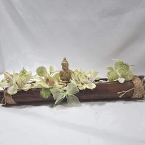 Buddha orchideák között virágcsokor, virágdoboz, örökcsokor, kézikosár, ajándék (édességgel) - otthon & életmód - dekoráció - virágdísz és tartó - csokor & virágdísz - Meska.hu