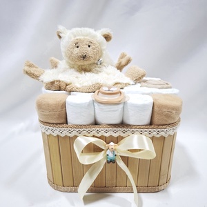 Bárány baba box, pelenkatorta  4-8 kg pelenka doboz, babaváró csomag, kelengye, Játék & Sport, Babalátogató ajándékcsomag, Mindenmás, MESKA